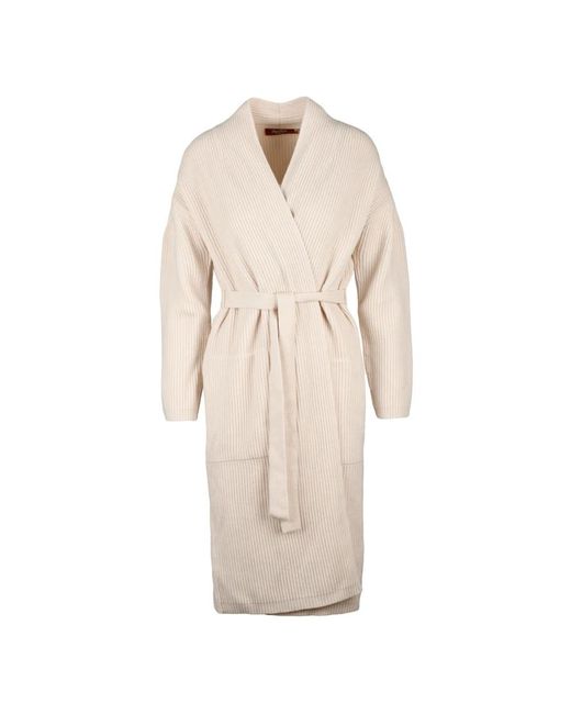Max Mara Long Knitwear in het Natural