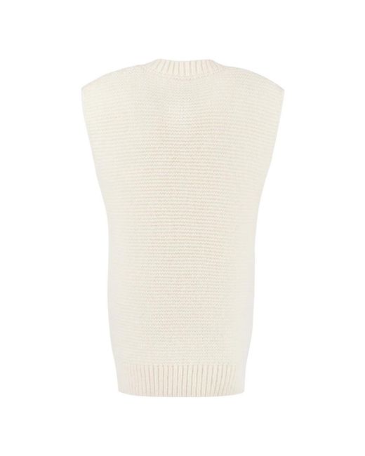 Stella McCartney White Round-Neck Knitwear