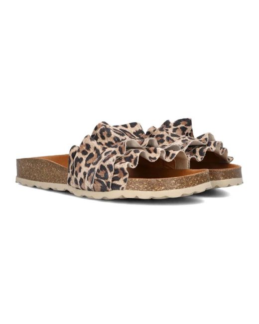 Verbenas Schoenen ,Bruin ,Stijlvolle Zomer Slippers Voor in het Brown