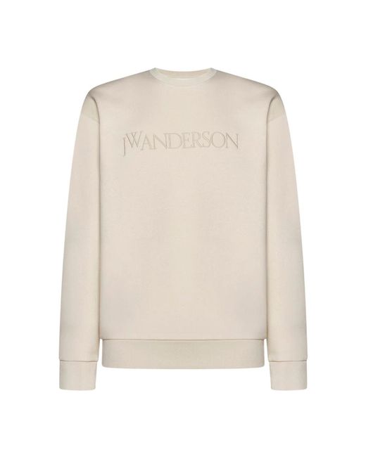 J.W. Anderson R baumwoll-logo-sweatshirt in White für Herren