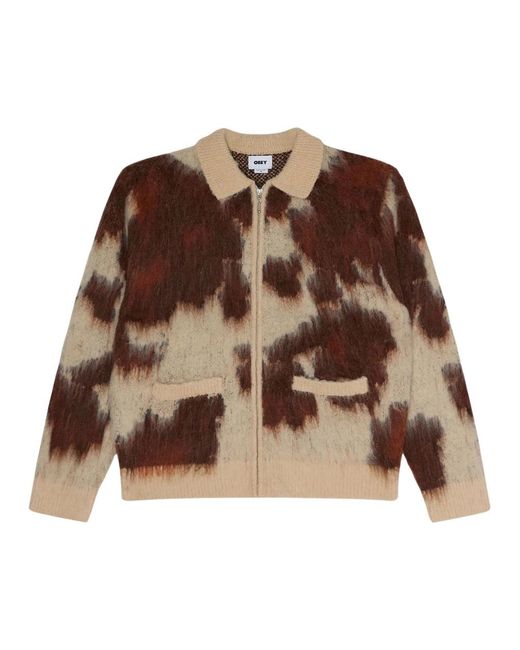 Cardigans Obey de hombre de color Brown