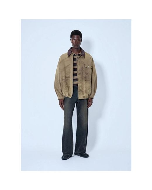 Ssstein Brown Light Jackets for men