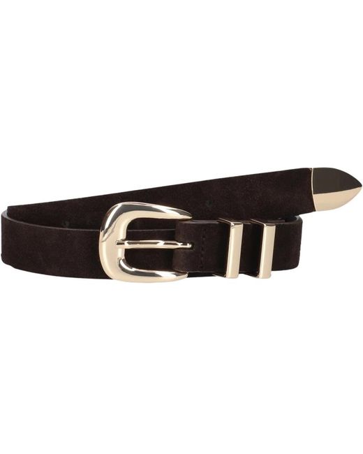 Omoda Accessoires ,Bruin ,Suède Suède Riem Dune 67 Upgrade Stijl in het Black