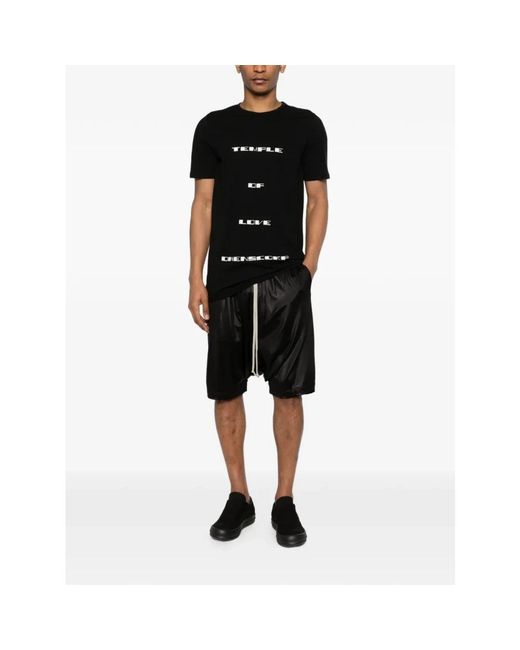 Rick Owens Drawstring Pods Shorts in het Black voor heren