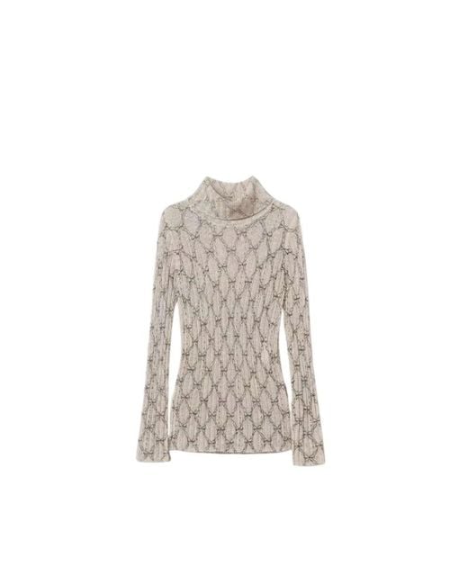 Turtlenecks Twinset de color Natural