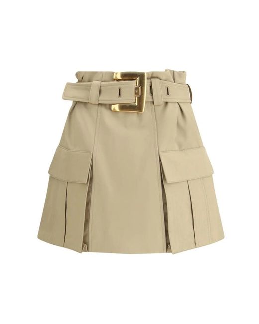 Balmain Short Skirts in het Natural