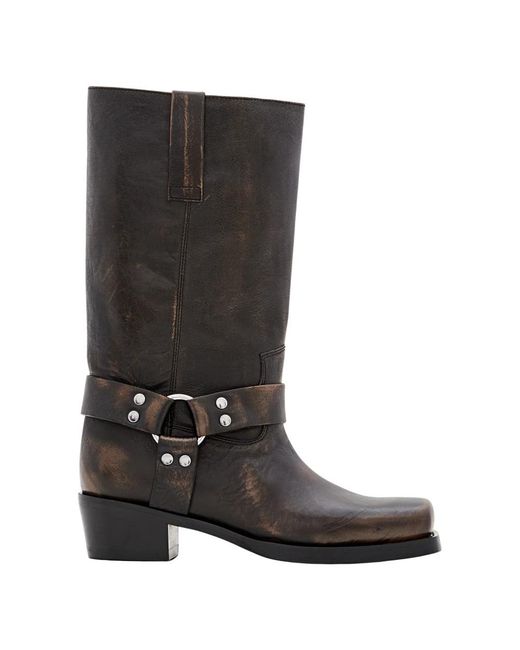 Paris Texas Black Cowboy Boots
