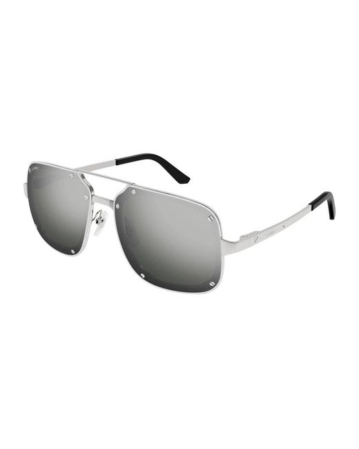 Cartier Santos Evolution Zonnebril in het Gray voor heren