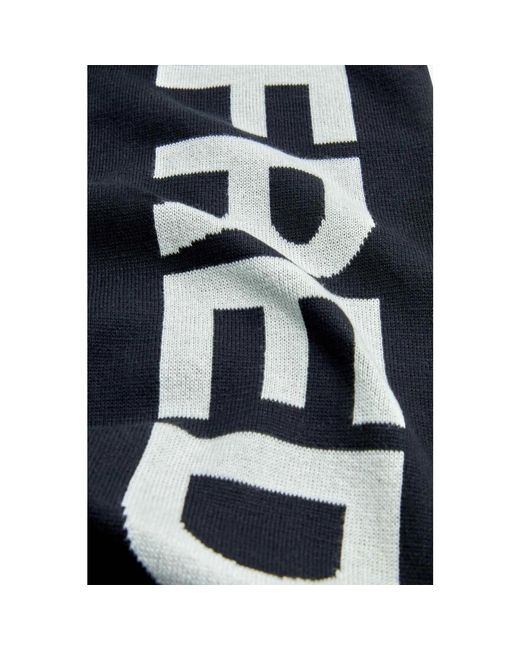Fred Perry Blue Scarves for men