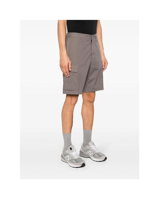 Stone Island Gray Casual Shorts for men