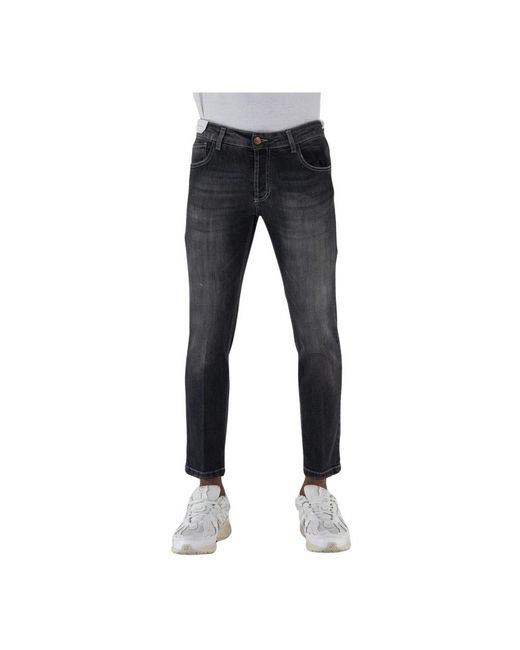 Entre Amis Black Slim-Fit Jeans for men