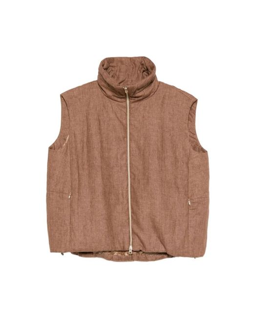 Vests di Herno in Brown