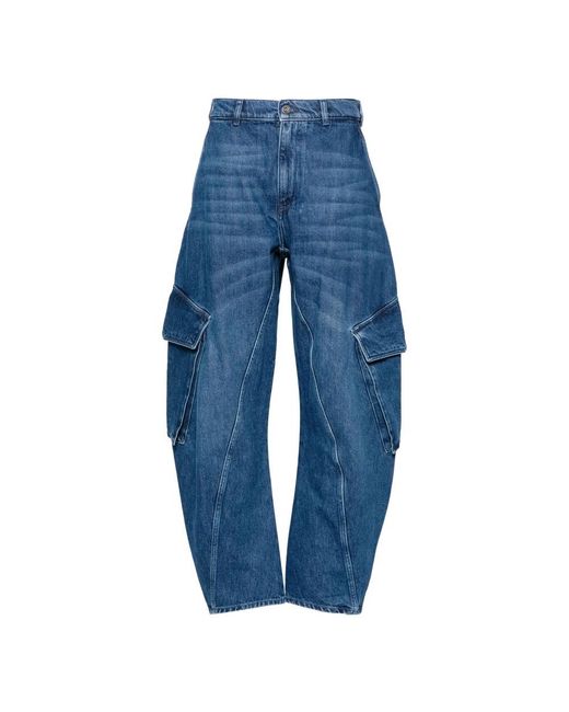 J.W. Anderson Blue Loose-Fit Jeans