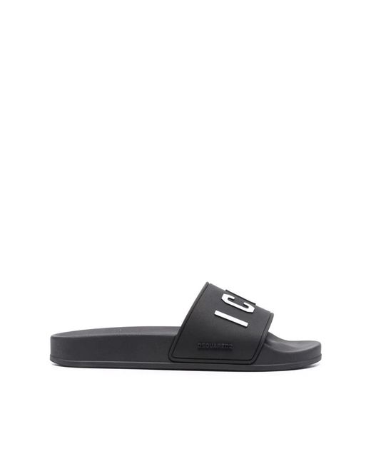 DSquared² Black Flat sandals