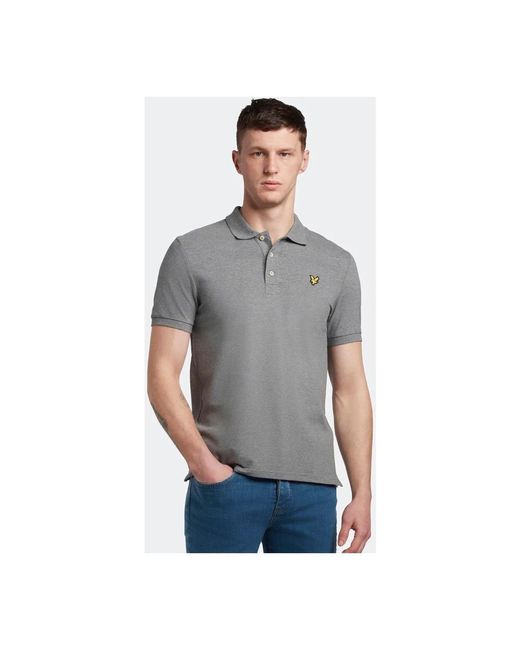 Lyle & Scott Gray Polo Shirts for men