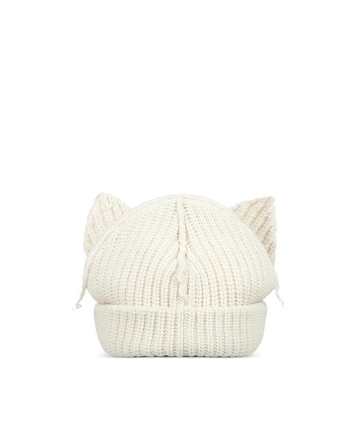 Loverboy by Charles Jeffrey White Beanies for men