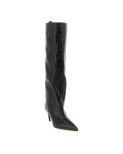 The Attico Black Heeled Boots