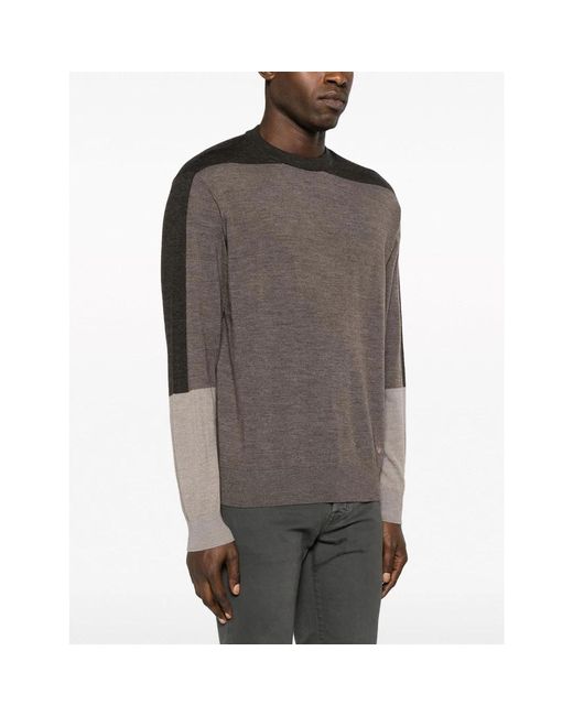 Knitwear > round-neck knitwear Emporio Armani pour homme en coloris Gray
