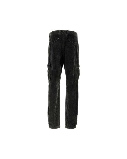 Dolce & Gabbana Stretch corduroy cargo hose in Black für Herren