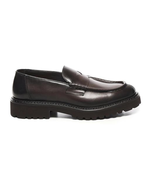 Doucal's Black Loafers for men