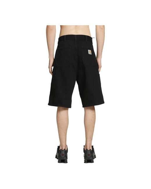 Carhartt Black Denim Shorts for men
