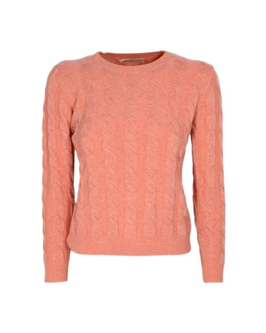 Cashmere Company Pink Round-Neck Knitwear