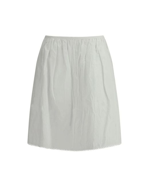 Short Skirts Miu Miu de color Gray