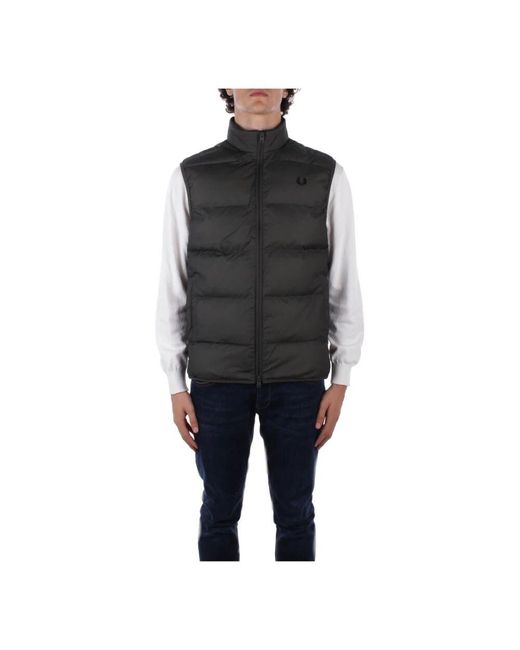 Fred Perry Black Vests for men