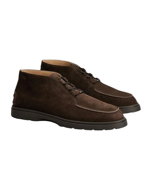 Tod's Brown Lace-Up Boots for men