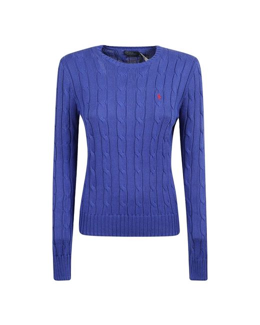 Ralph Lauren Blue Royal rugby sweatshirt cable knit