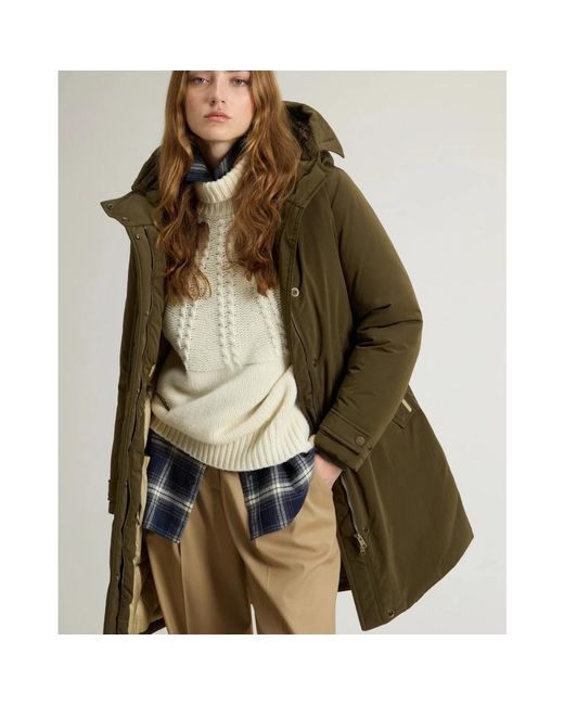 Woolrich Green Parkas
