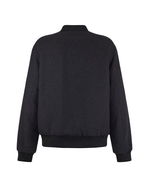 Dries Van Noten Black Bomber Jackets for men