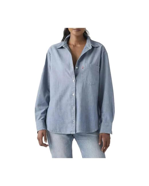 Levi's Harlie Boyfriend Shirt in het Blue