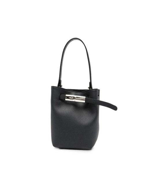 Longchamp Black Bucket Bags