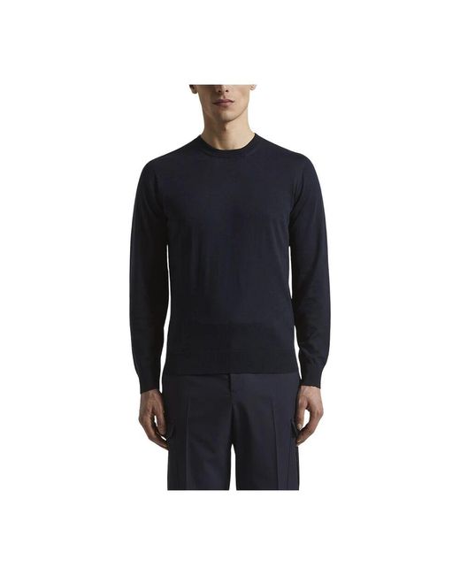 Peserico Seiden- Und Baumwollpullover in Black für Herren