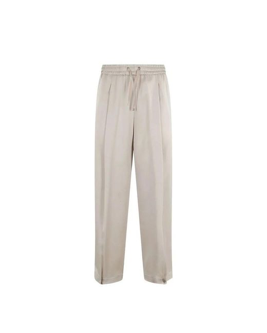 Herno Broeken ,Acetate Casual Pants in het Gray