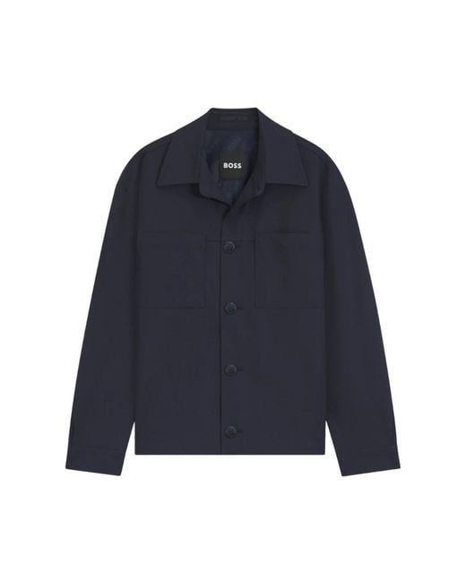 Boss Blue Light Jackets for men