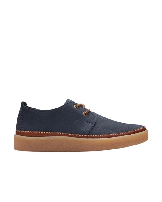 Clarks Blue Laced Shoes for men