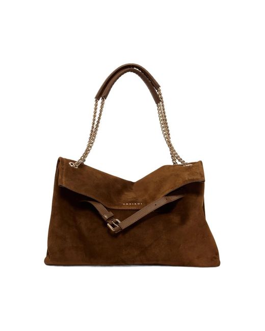 Orciani Brown Shoulder Bags