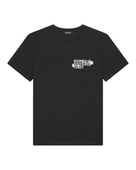 T-Shirts Dondup de hombre de color Black