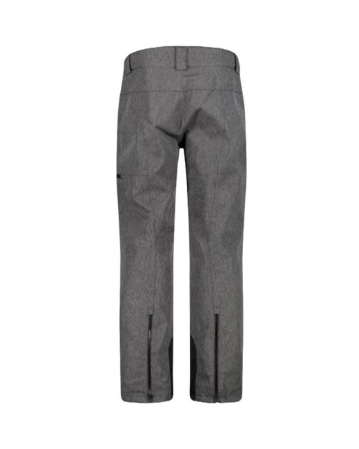 CMP Fitness ,Zwart ,Leer Waterdichte Geïsoleerde Skibroek Zwart in het Gray voor heren