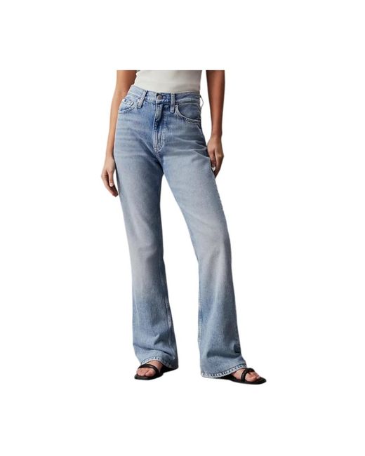 Jeans in denim classici per l'uso quotidiano di Calvin Klein in Blue