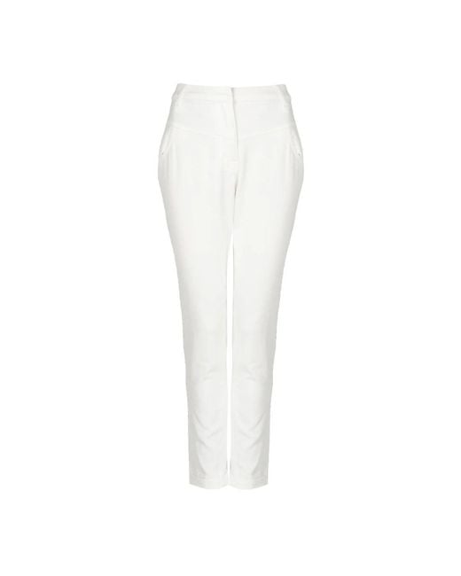 Liu Jo Moderne Felpa Broek in het White