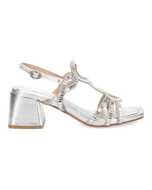 Alma En Pena. Metallic High Heel Sandals