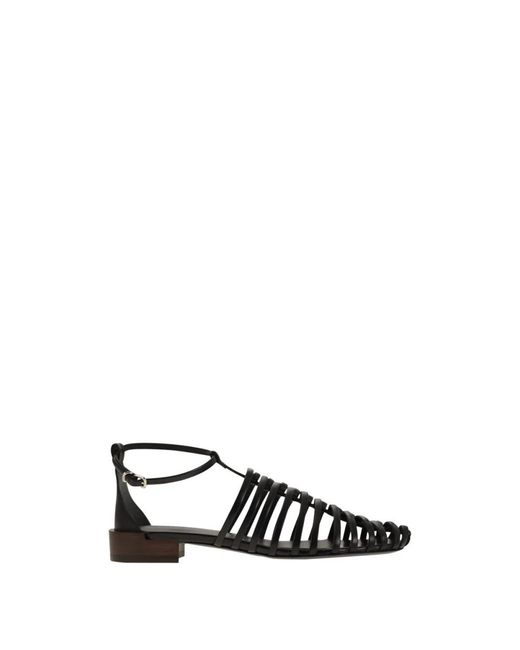 Tod's Black Ledersandale
