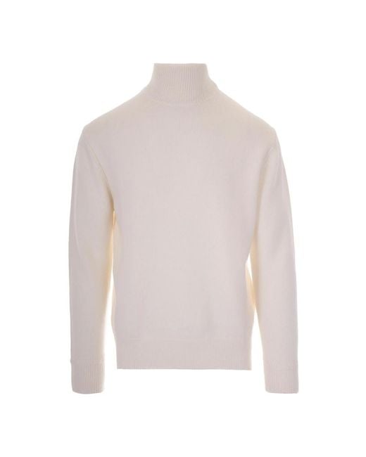 Paolo Pecora White Turtlenecks for men