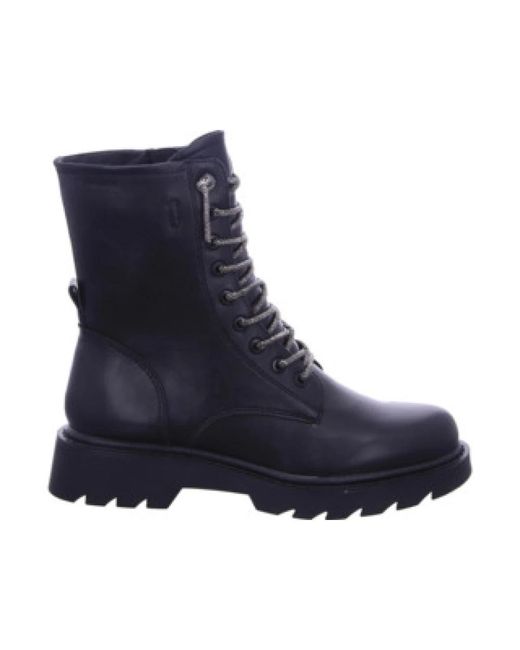 Tamaris Blue Damen Schnürstiefeletten