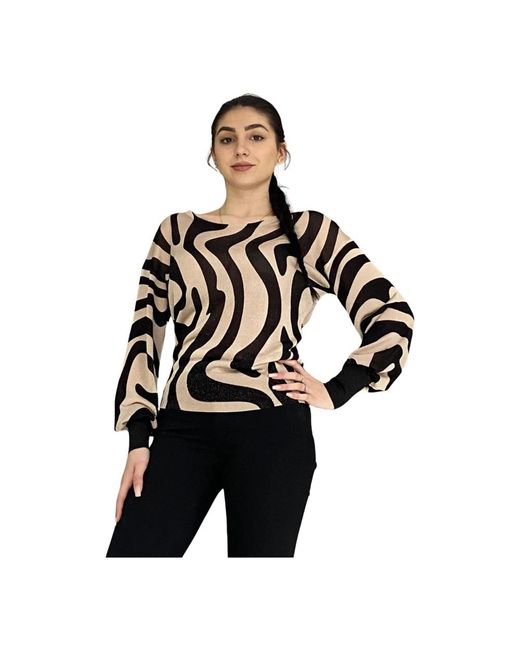 Maglia donna con stampa zebra di Liu Jo in Black