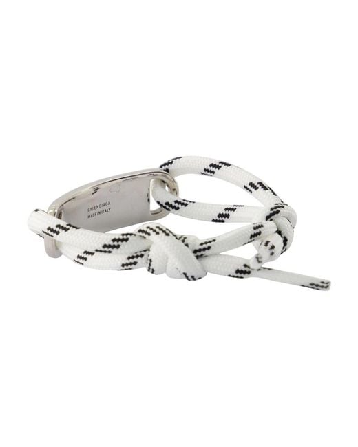 Balenciaga Metalen Plaat Armband in het Metallic
