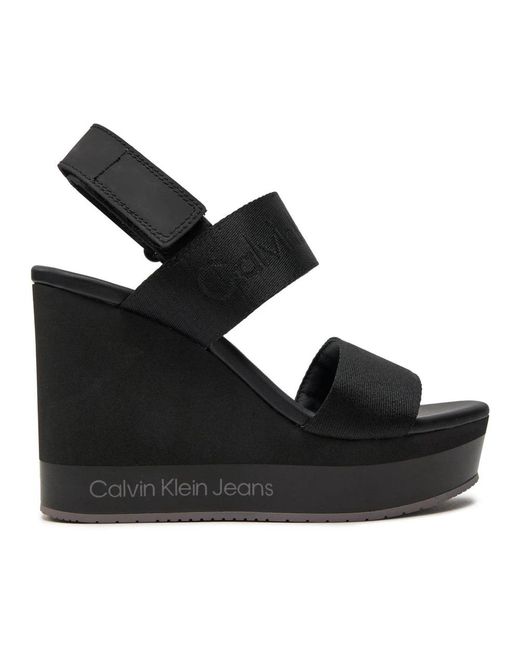 Calvin Klein Black Wedges
